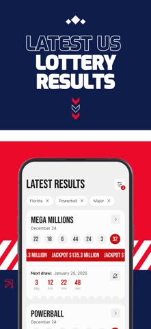 USA Lottery Ticket: Lotto App iPhone screenshot