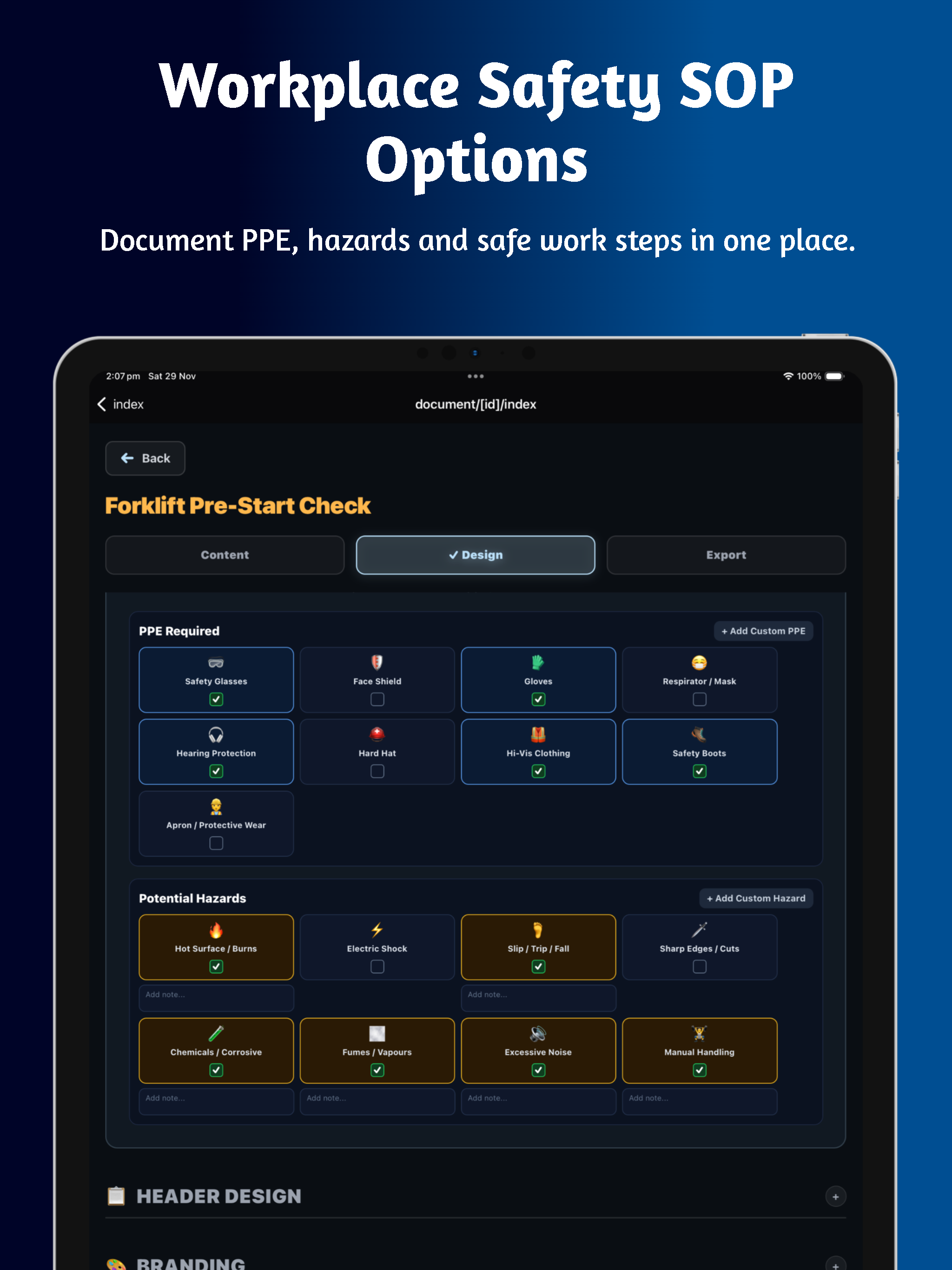 Quick SOP: Work Instructions screenshot 16