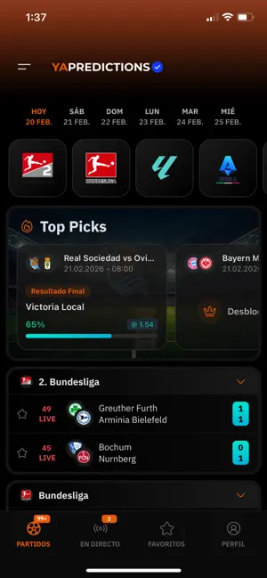 YaPredictions: Football Tips screenshot 1