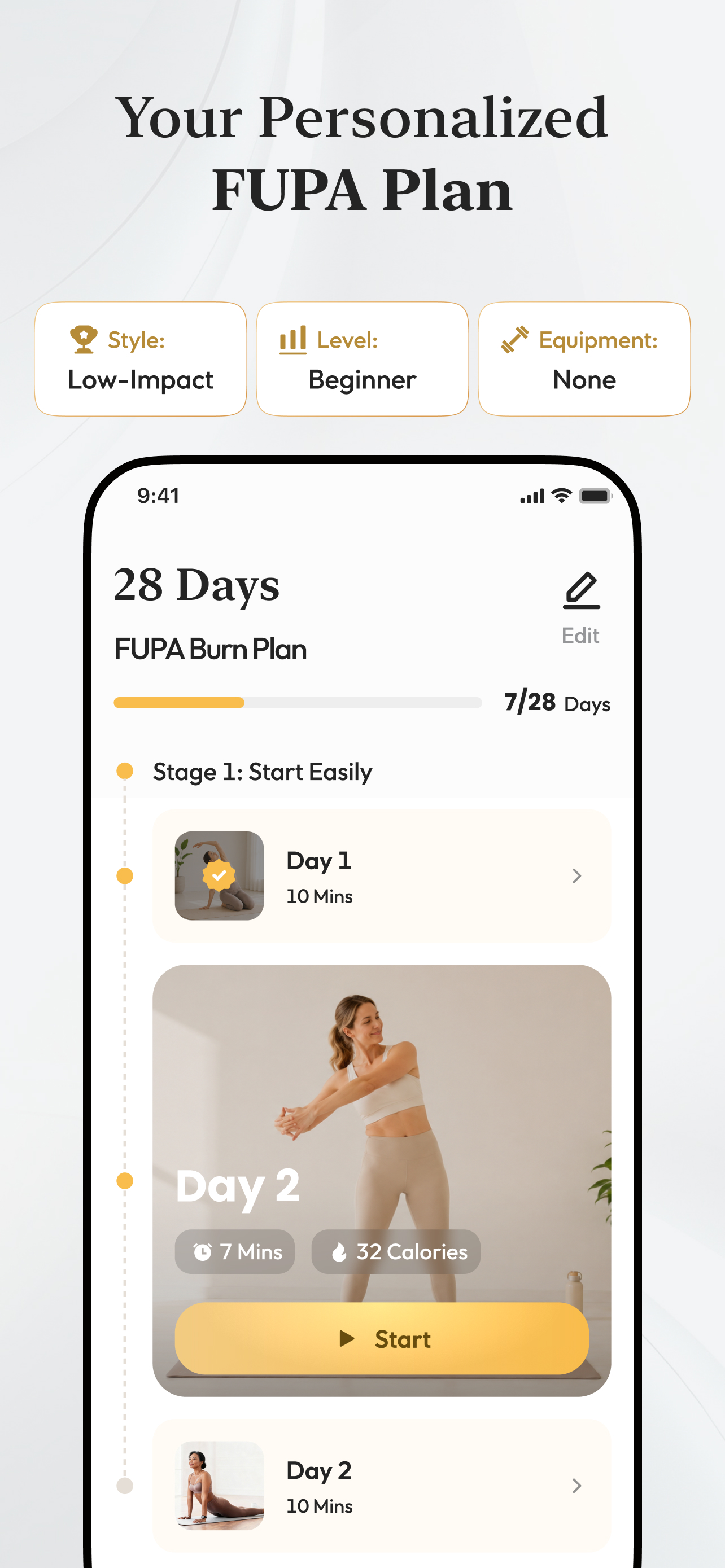 FUPA Burn: Belly Fat Workout screenshot 5