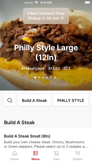 D'Best Sandwich iPhone screenshot 2 - Food & Drink app