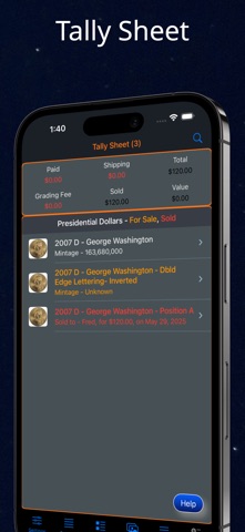 Presidential Dollar iPhone screenshot