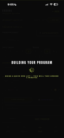 Endure FitApp screenshot