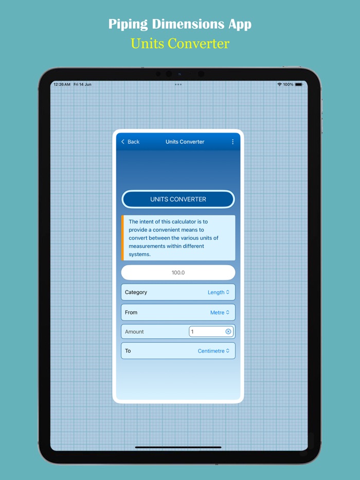 Piping Dimensions App