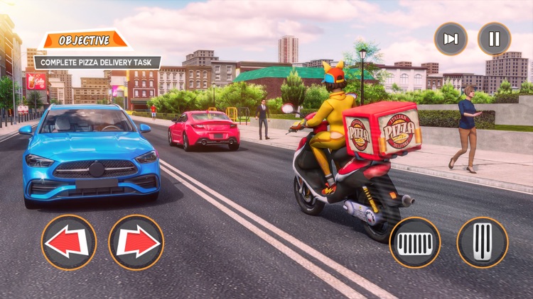 Pizza Delivery Girl Bike Games