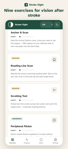Stroke Sight – Vision Trainer Screenshot 1 of 7