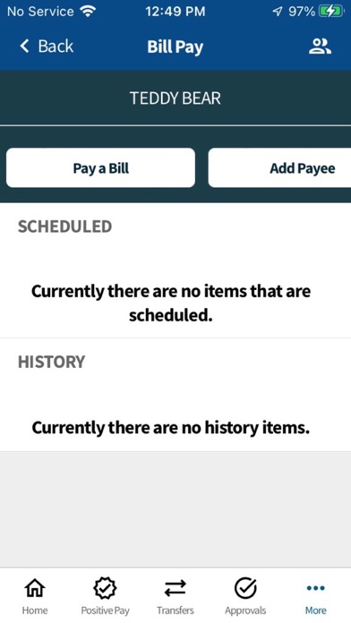 Washington Financial Business Screenshot
