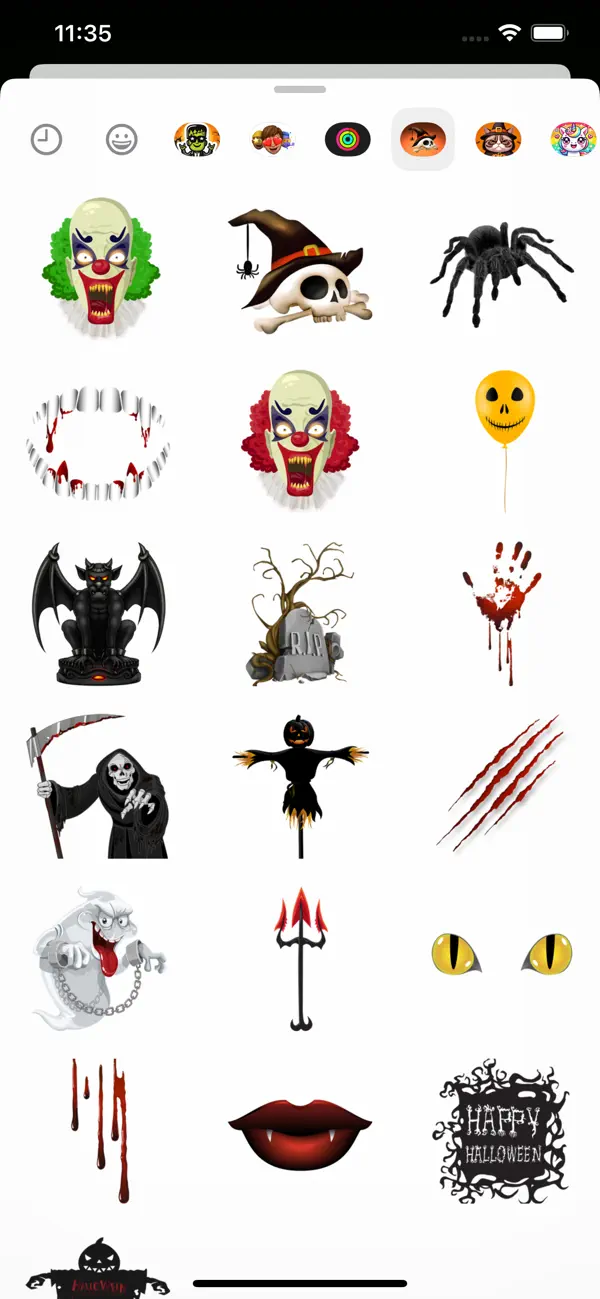 Screenshot #1 pour Halloween Scary BOO! Stickers