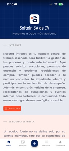 Soltein Intranet Screenshot 1 of 3