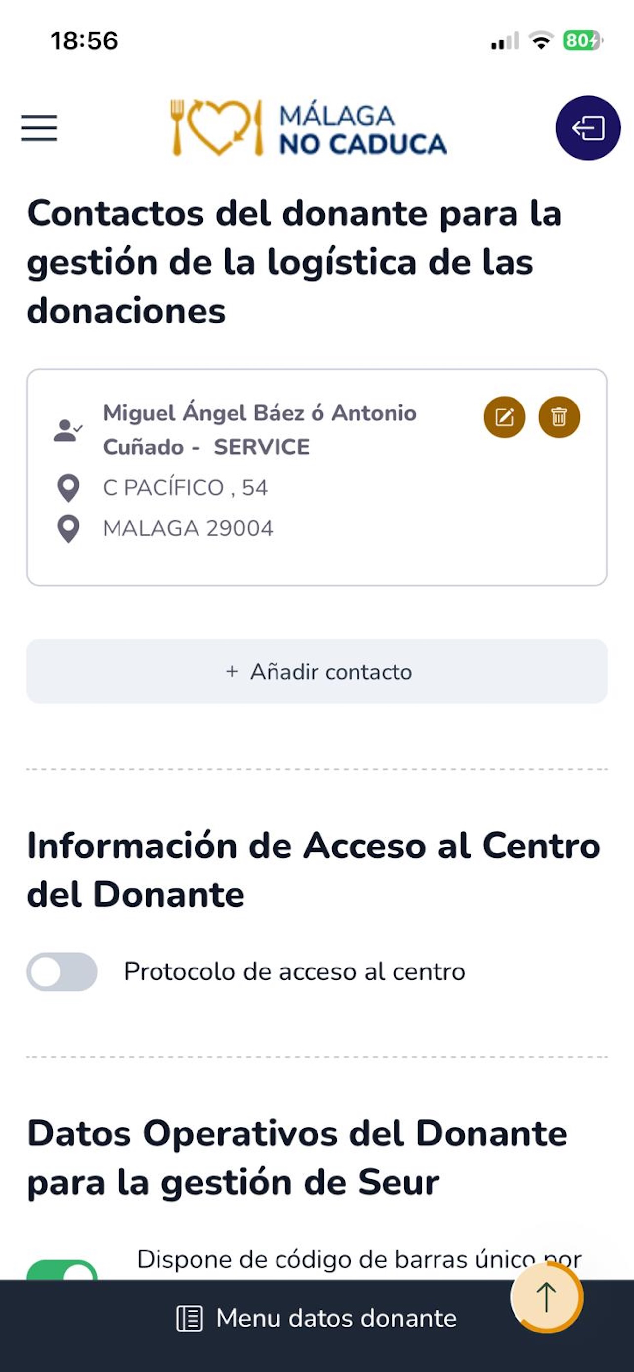 Málaga No Caduca - Donantes screenshot 5