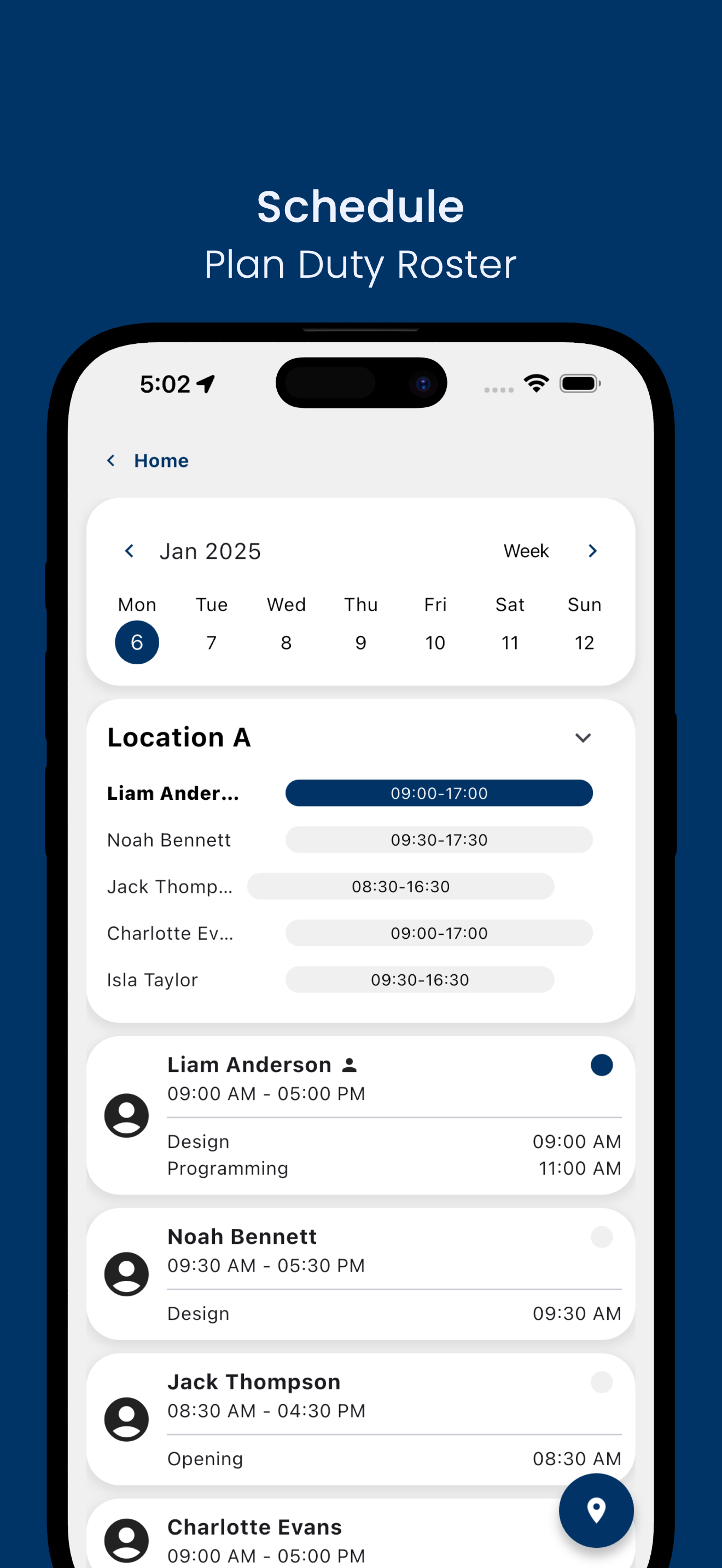 OurTeams - Clock In & Roster screenshot 4