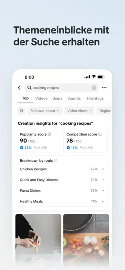 Screenshot von TikTok Studio auf dem iPhone 1
