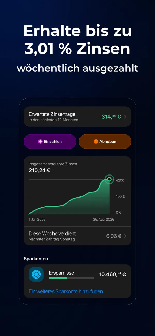 bunq, Screenshot 2