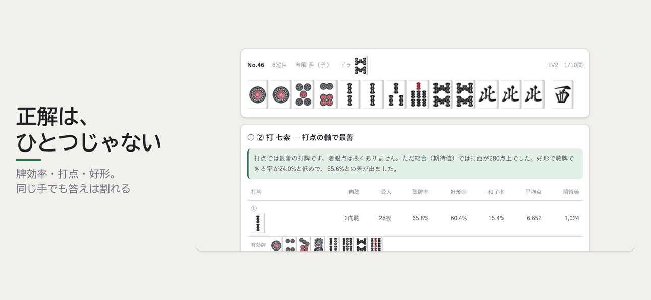 Screenshot 2 of 麻雀何切るトレーナー