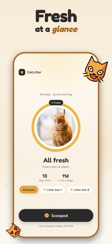 CatLitter: Litter Box Reminder iPhone screenshot
