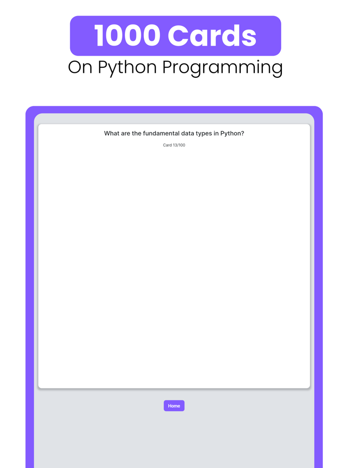 Python Flashcards Mastery