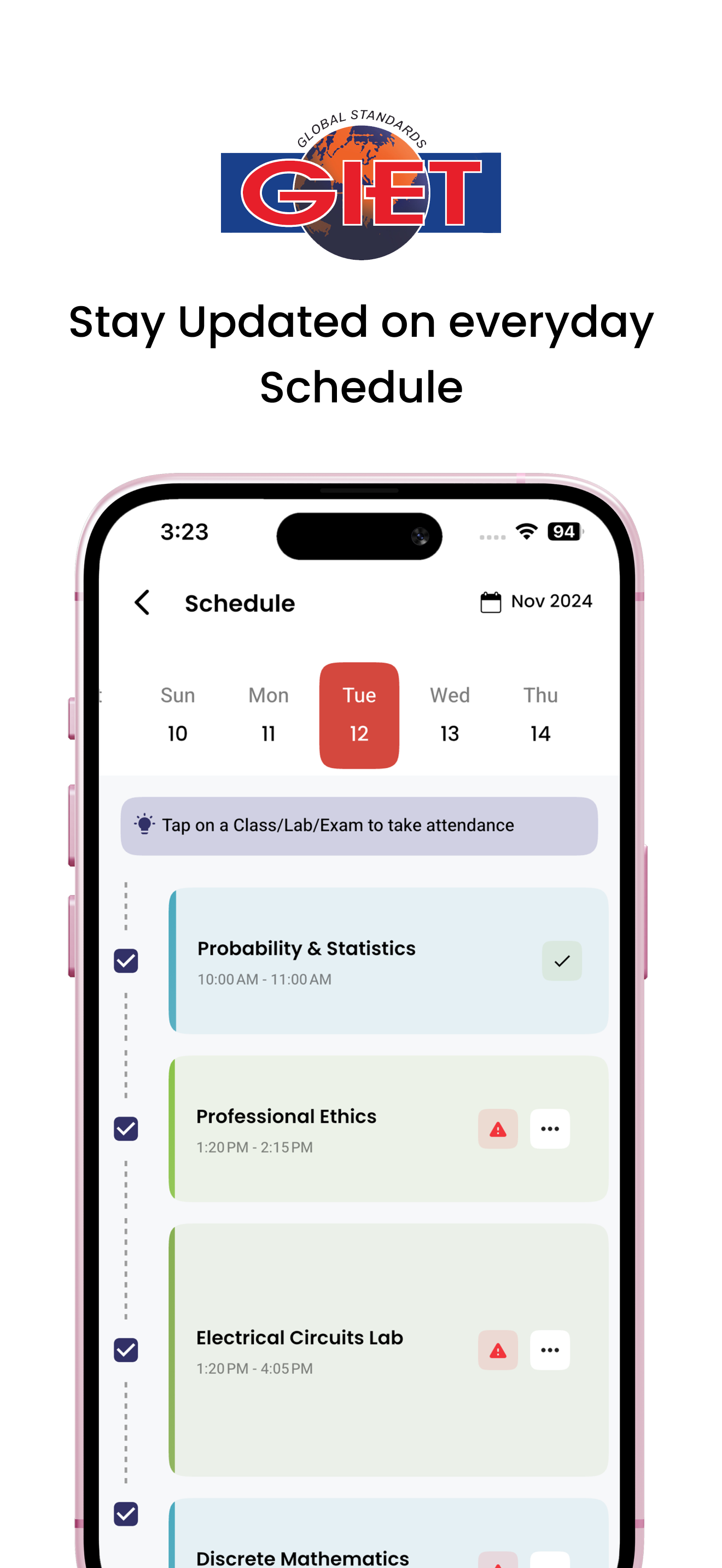 GIET Student screenshot 3