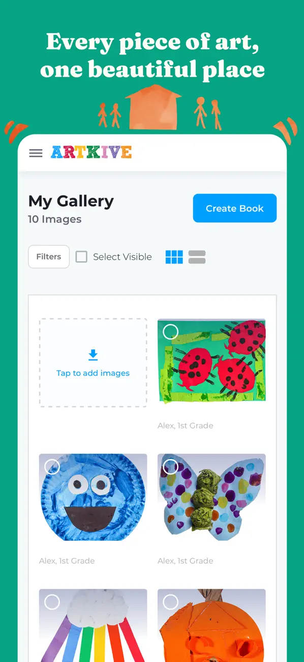 Screenshot #1 pour Artkive - Save Kids' Art