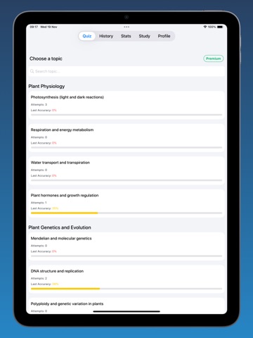 Botany+ iPad screenshot