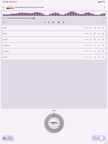 On Count Music Player iPad screenshot