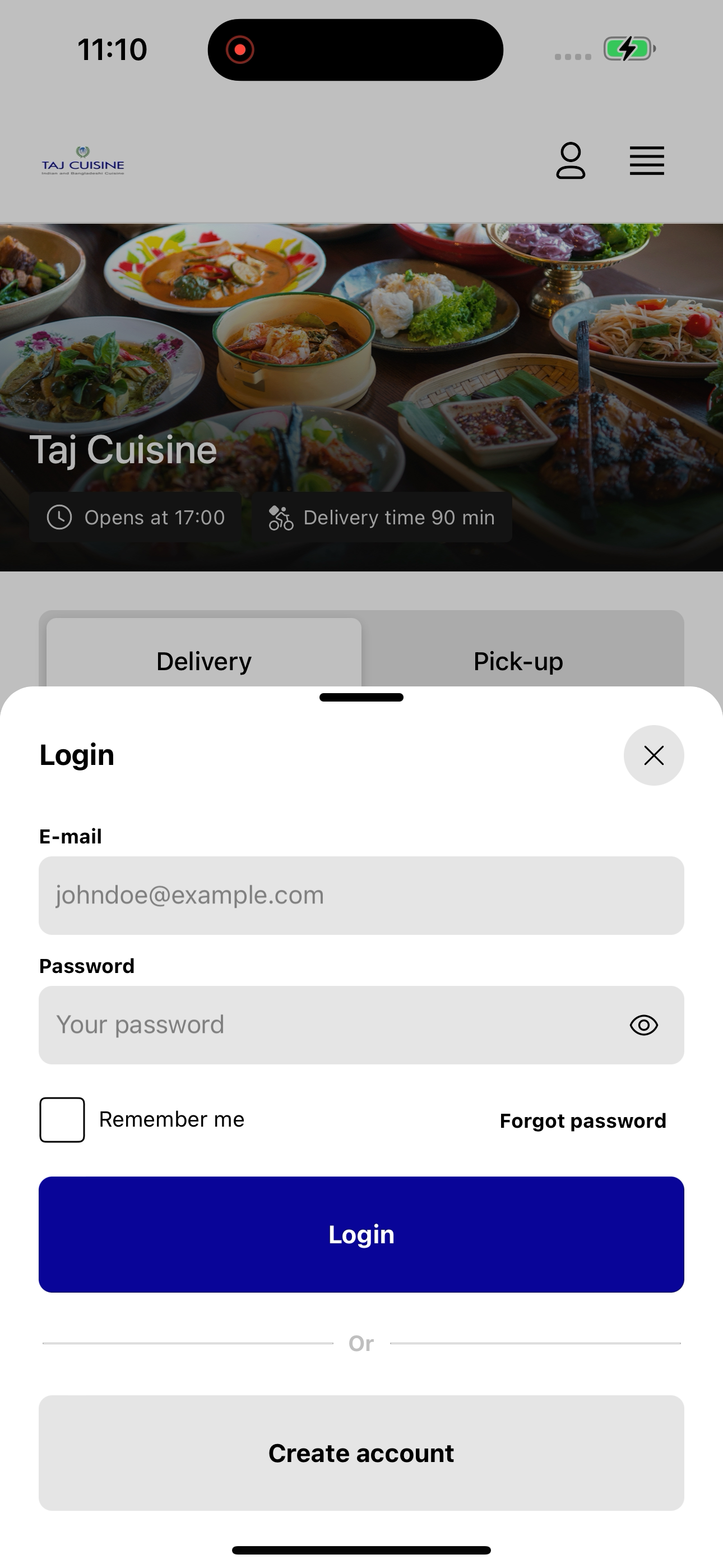 Taj Cuisine UK screenshot 2