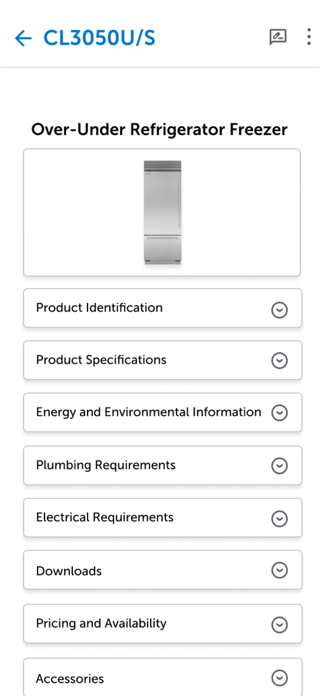 Mobile Specifications App Screenshot 3 of 3
