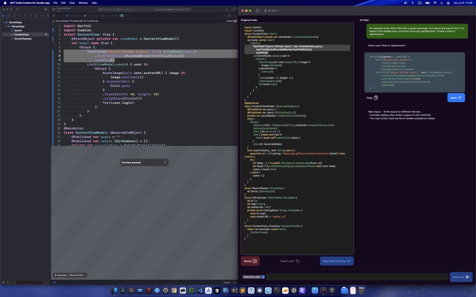 #6. AI Vibe Coding for Xcode (macOS) 作者: Dmitry Suvorov