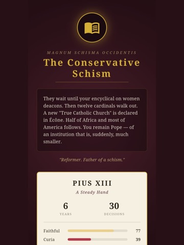 Conclave: Pope Simulator iPad screenshot