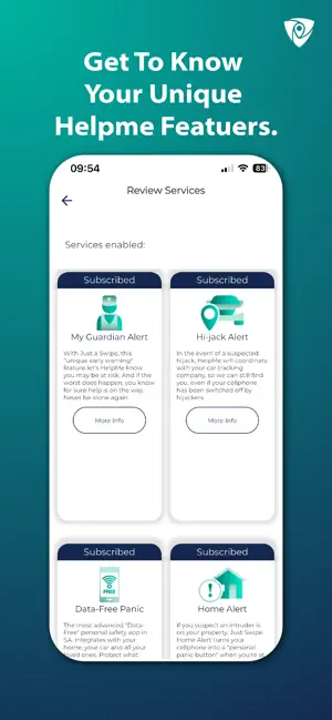 HelpMe SA iPhone screenshot 1