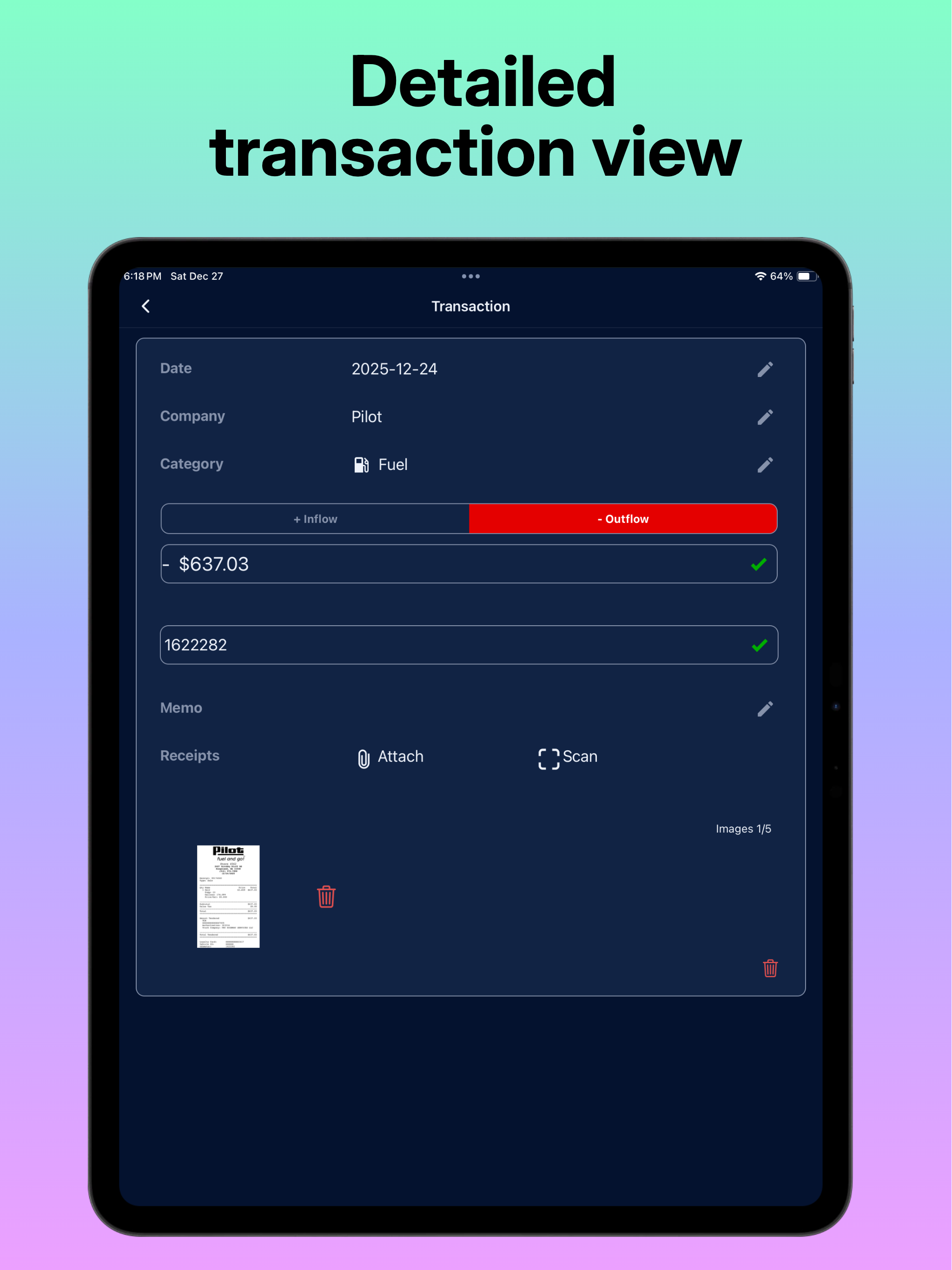 ExpenTra - Receipts & Reports screenshot 12