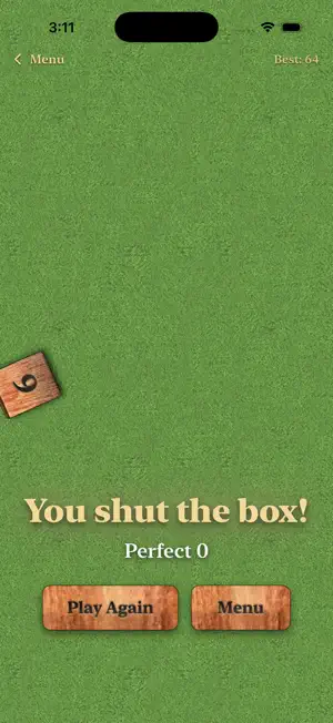 Shut the Box: One-Handed screenshot 4