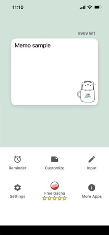 Memo Pad @ ANIMAL LIFE +Widget screenshot