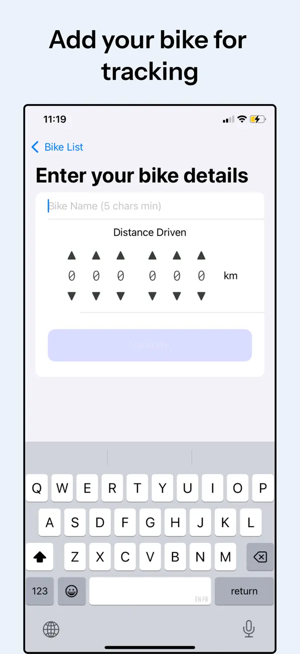 Screenshot #1 pour Bike Maintain
