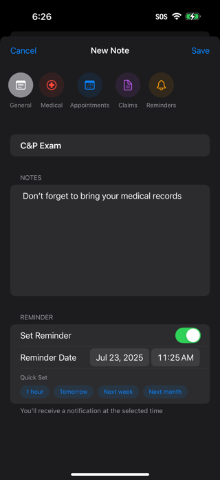 VA Disability Calc & Track Screenshot 7 of 10