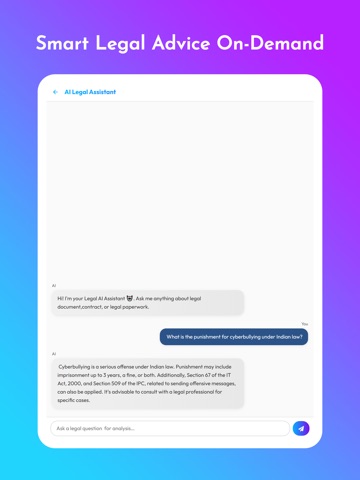 AI Legal Document Generator iPad screenshot