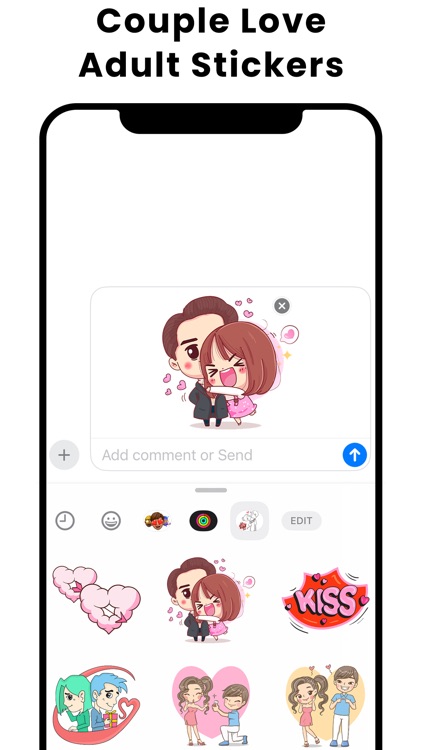 Couple Love Adult Stickers