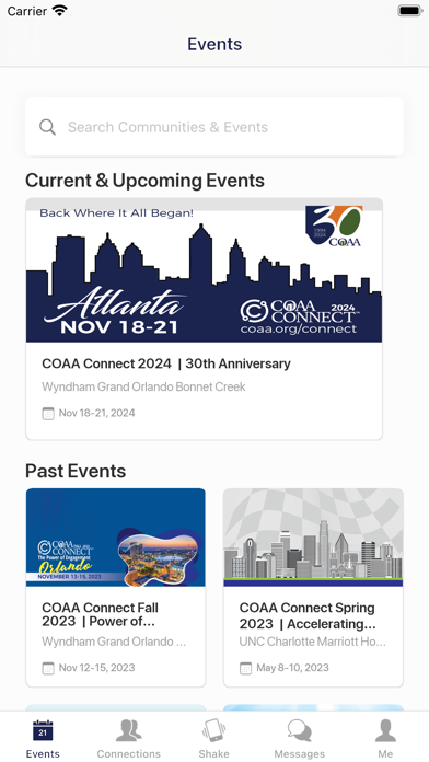 COAA Connect Screenshot