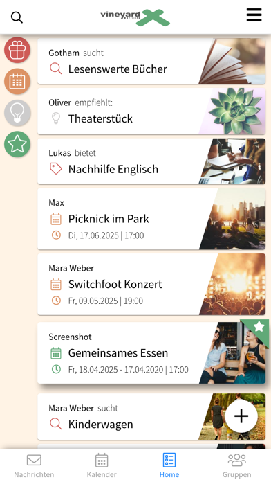 Vineyard Würzburg app screenshot