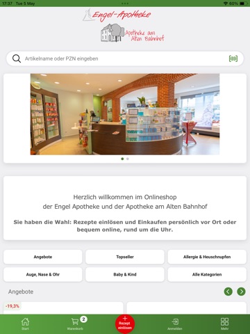 Engel&Bahnhof Apotheke VELEN iPad screenshot