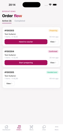 FoodPing Orders screenshot