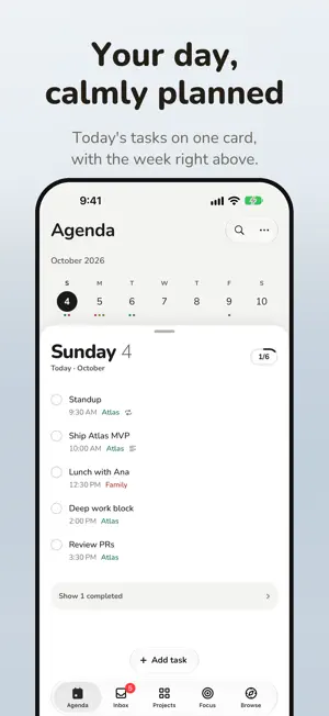 Atlas: Tasks & Focus screenshot 1