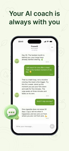 Freewill: Quit Smoking iPhone screenshot