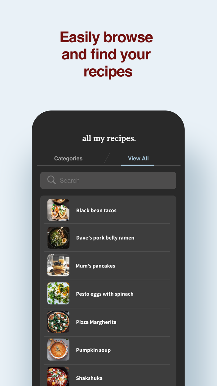 All My Recipes Recipe Keeper