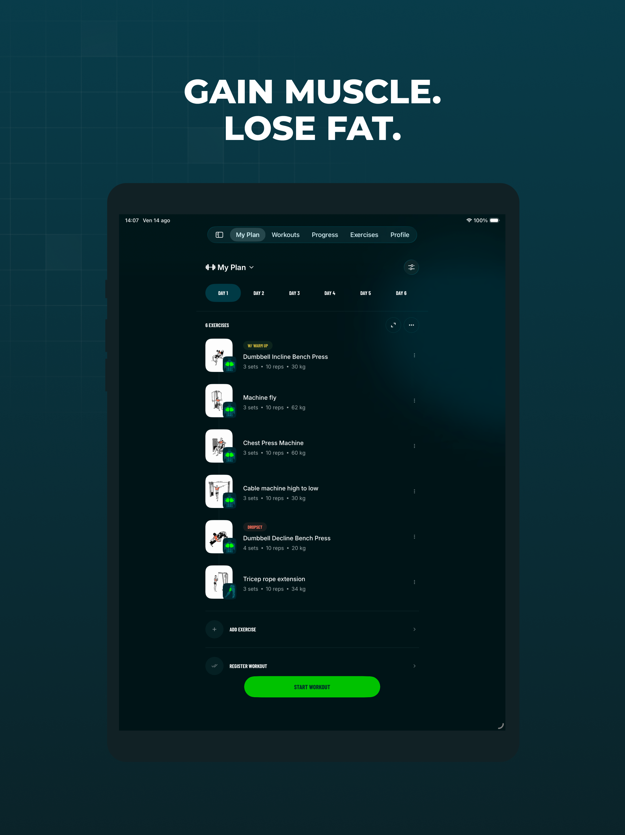 Befit: Gym Workout Tracker screenshot 12