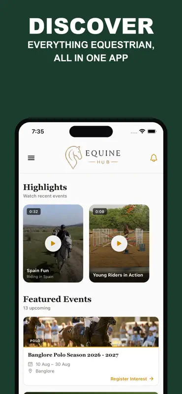 EquineHub: Equestrian Hub screenshot 1 of 7
