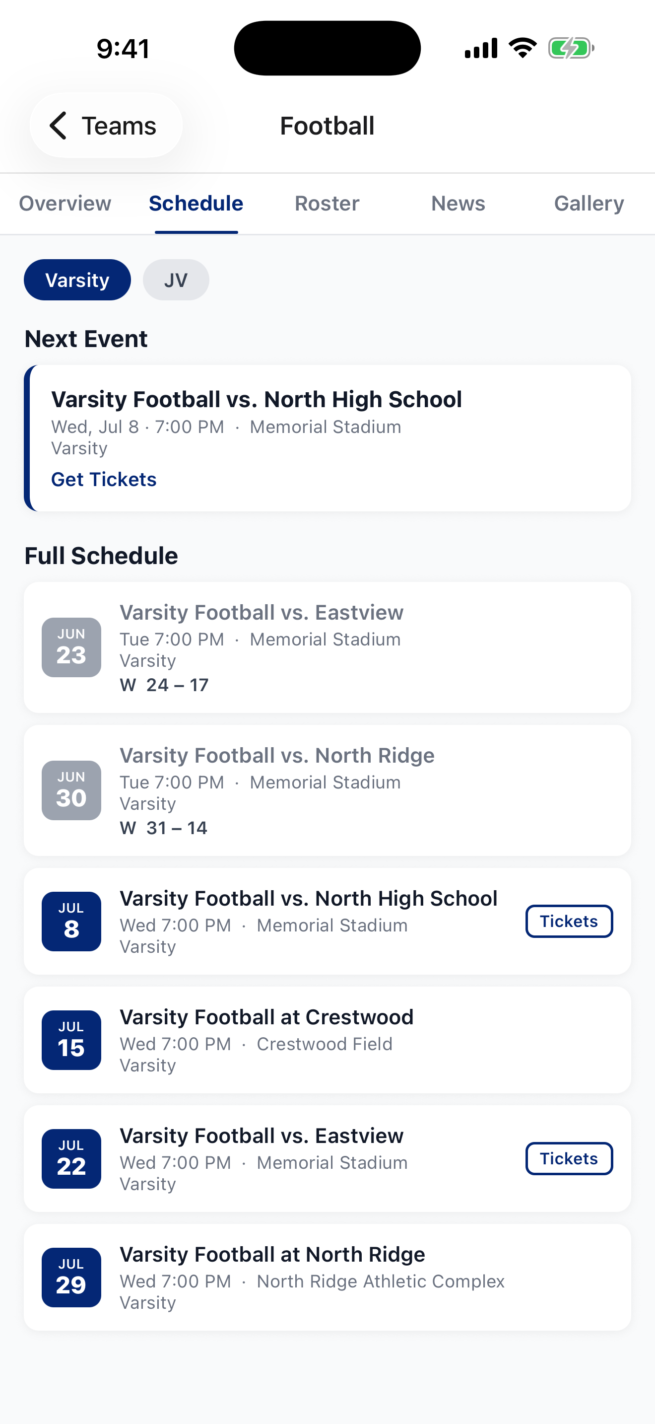 Highland Technology Athletics screenshot 2