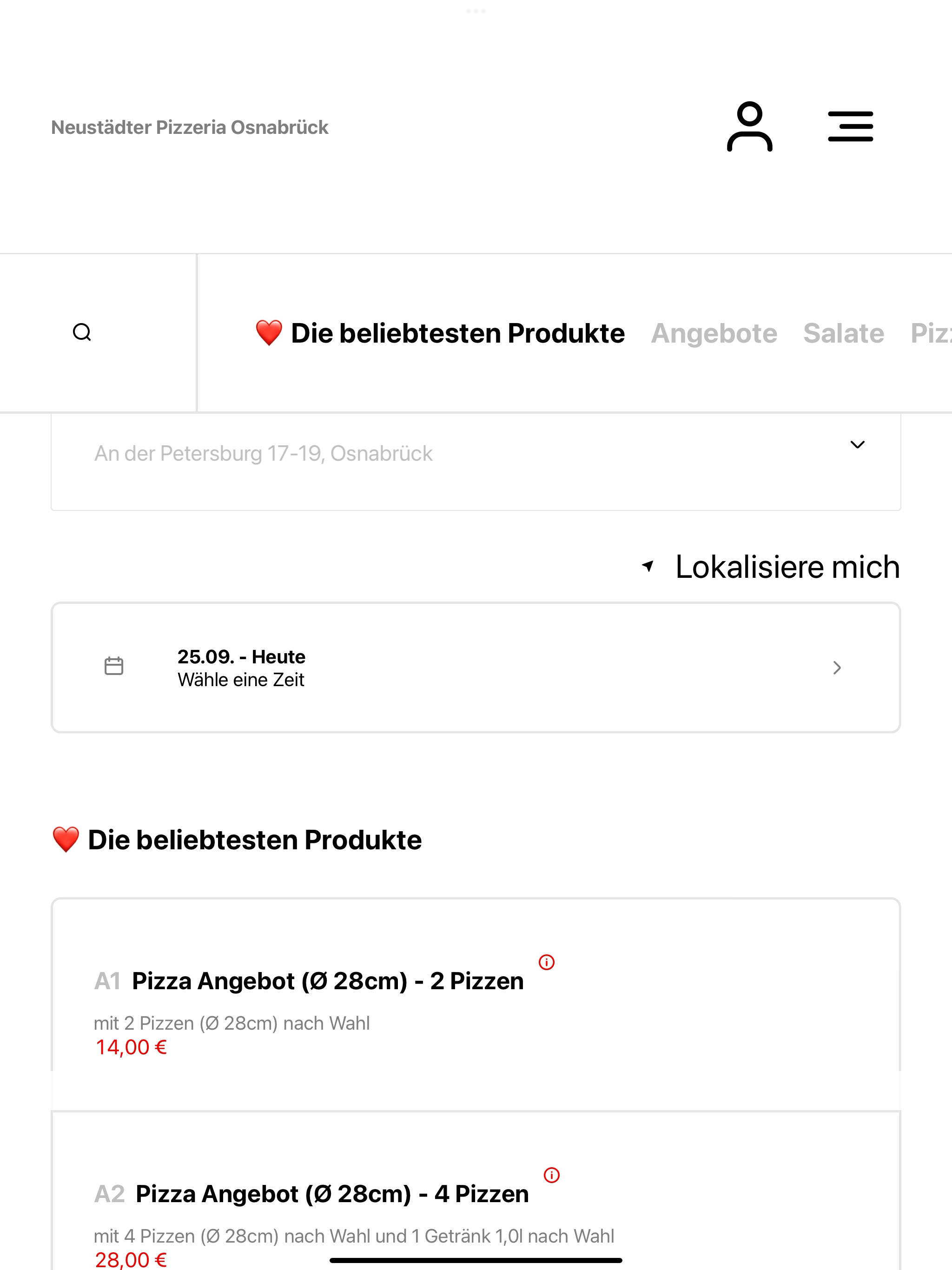 Neustädter Pizzeria Osnabrück screenshot 7