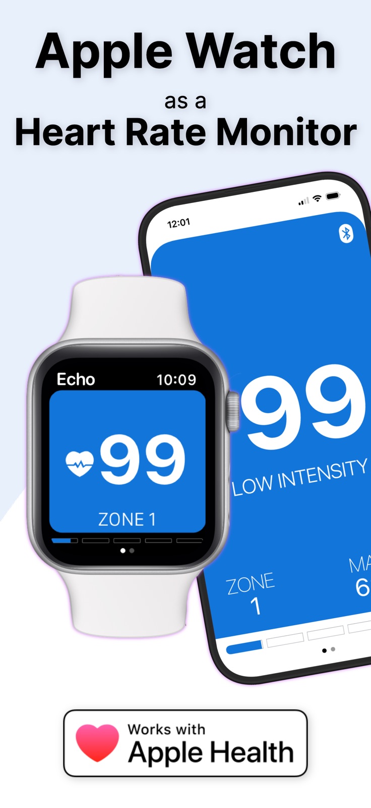 Echo: Watch Heart Rate Monitor iphone screenshot 1