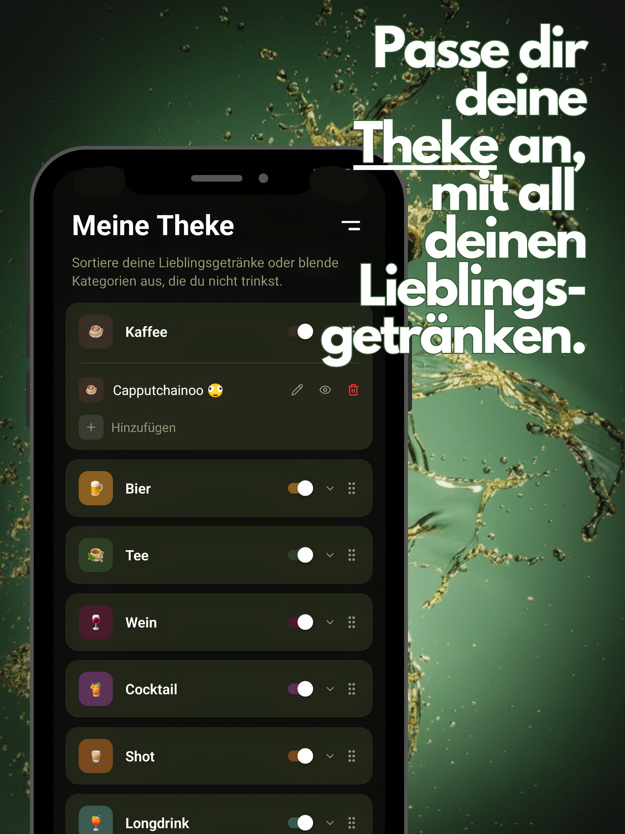GlassUp · Drink Tracker