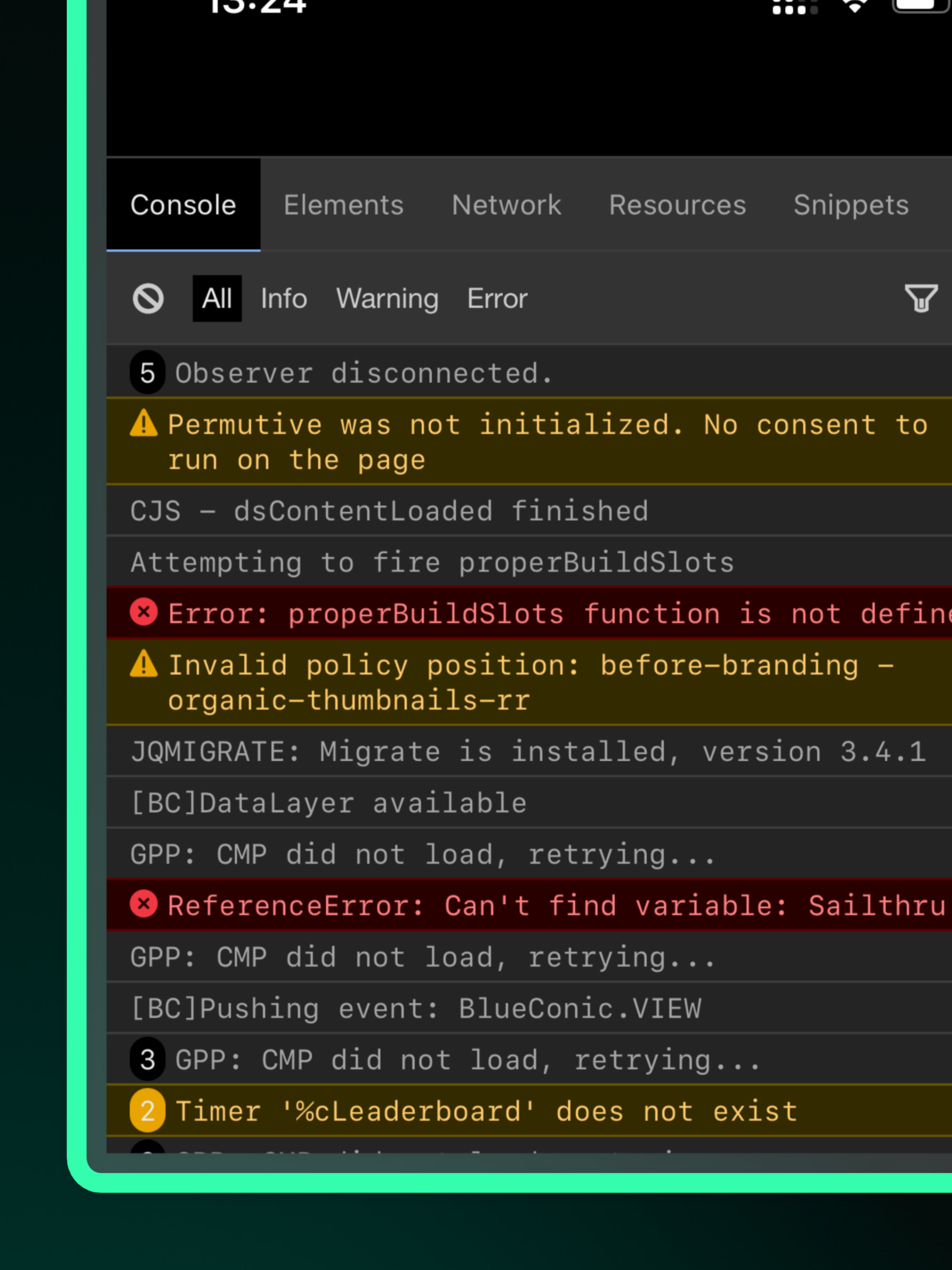 Web Inspector & Dev Tools